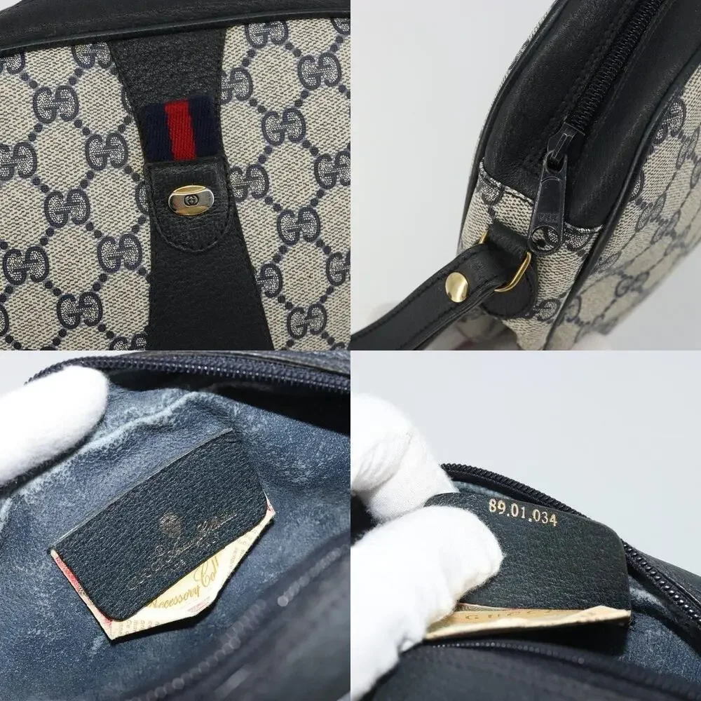 Gucci GG Supreme Web Clutch 89 Blue
